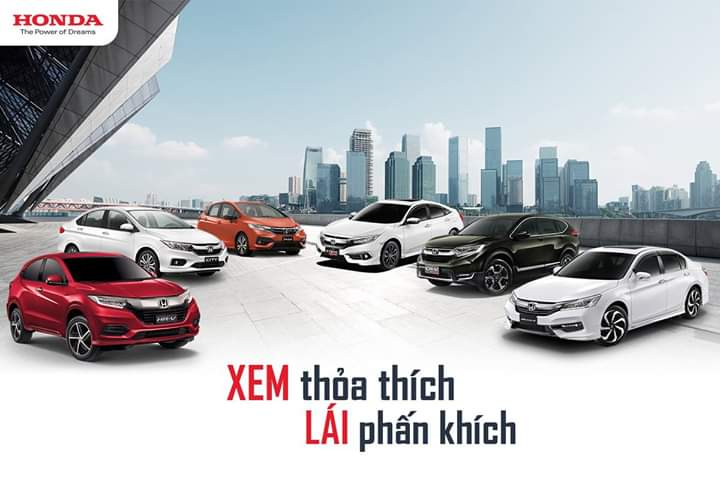 Lái thử và trải nghiệm các dòng xe Honda tháng 05/2019