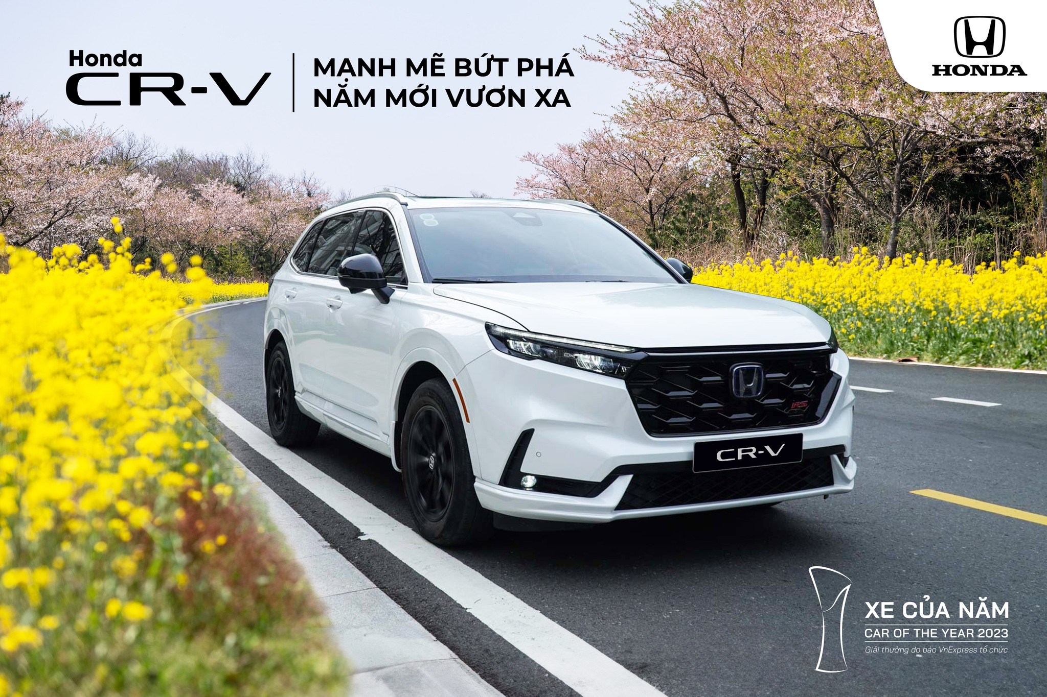 Honda CR-V e:HEV: Mạnh Mẽ Bứt Phá - Năm Mới Vươn Xa 