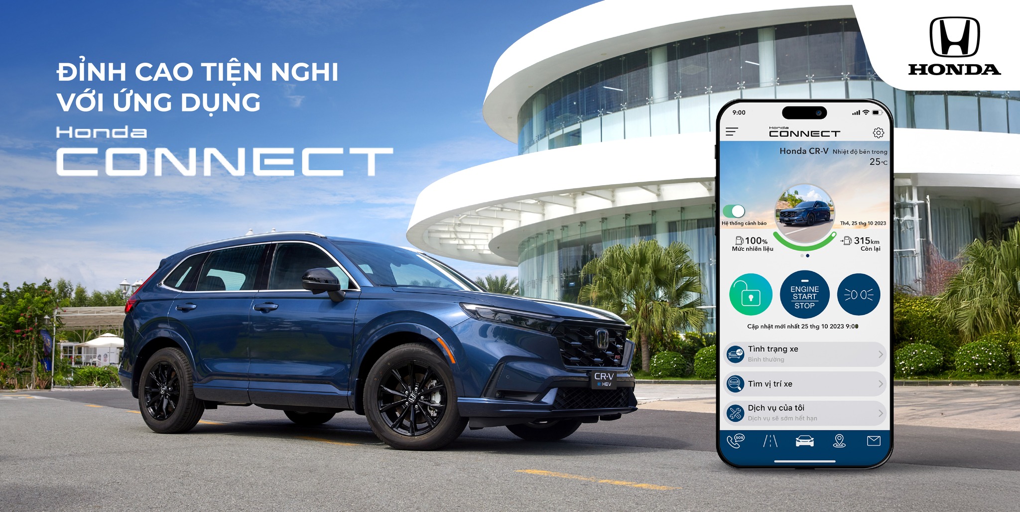 Honda CR-V: Đỉnh Cao Tiện Nghi Với Ứng Dụng Honda CONNECT